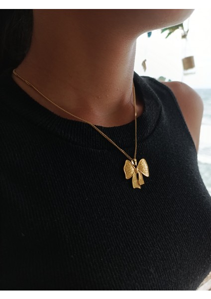 Çelik Fiyonk Detay Kolye