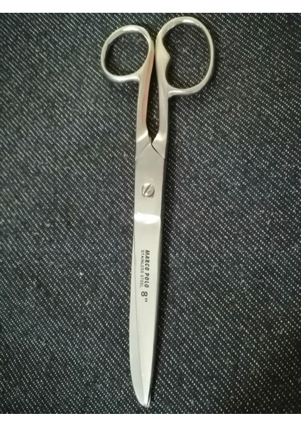 Marco Polo Profesyonel Çelik Terzi Makası No:8-Gümüş