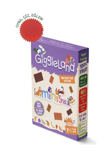 Giggleland Minis Karışık Meyve Barı 7 x 8 gr
