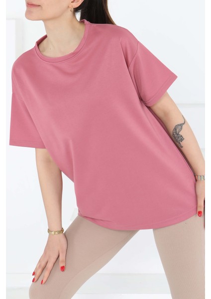 Kısa Kollu T-Şhirt Gül - 27140 modelleri