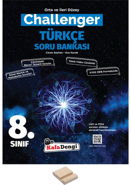Lgs 8. Sınıf Challenger Türkçe Soru Bankası ve Telefon Standı