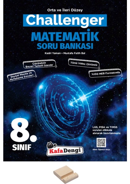 Lgs 8.sınıf Challenger Matematik Soru Bankası ve Telefon Standı