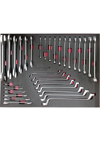 32 Parça Dolu Anahtar Seti Evalı Takım Arabası Içeriği 55,5 x 41 cm