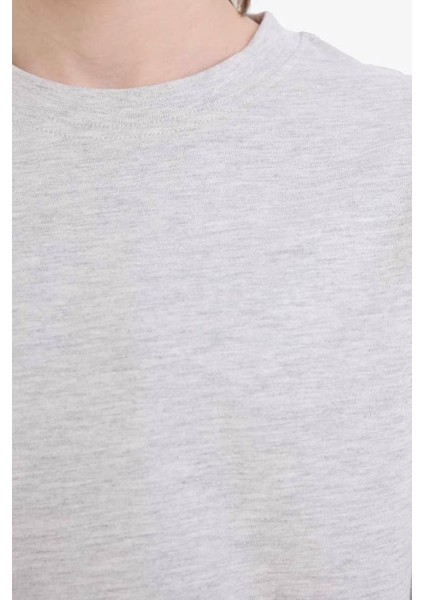 Bisiklet Yaka Basic Düz Gri Erkek Çocuk Uzun Kollu T-Shirt K1686A6/GR400 indirimleri