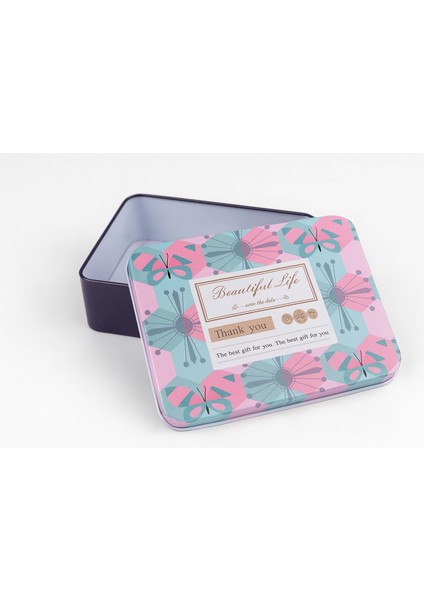 Dikdörtgen Kutu Hediye Kutusu Sevgililer Günü Hediye Kutusu Beautiful Life 12x10cm modelleri
