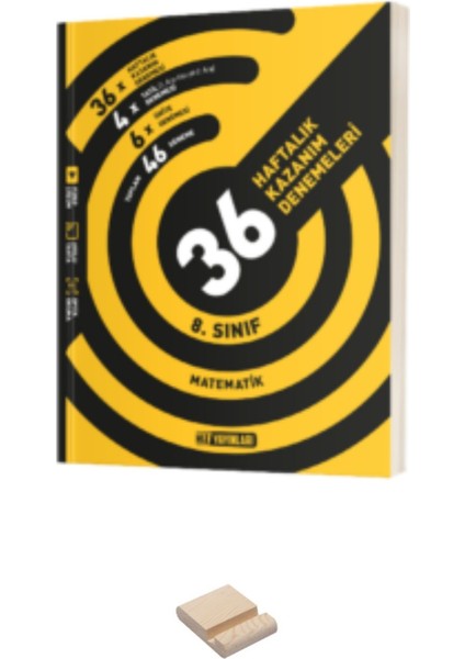 Lgs 8. Sınıf Matematik 36 Haftalık Kazanım Denemeleri ve Telefon Standı