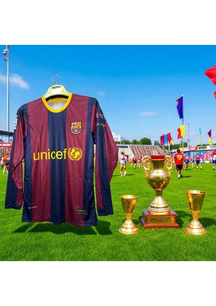 Efsane 09/10 Barcelona Messi Uzun Kollu Halı Saha Forma indirimleri