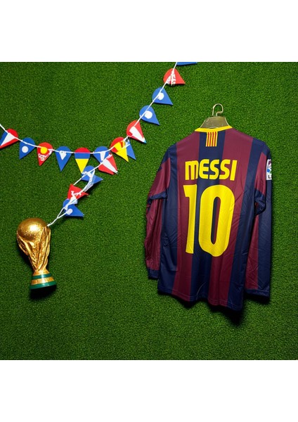 Efsane 09/10 Barcelona Messi Uzun Kollu Halı Saha Forma
