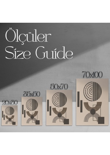 Soyut Geometrik Desenler Tablosu modelleri