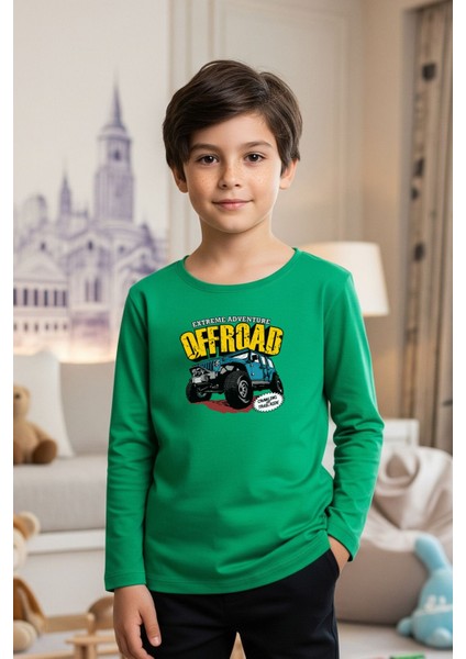 Erkek Çocuk Bisiklet Yaka Baskı Detaylı 3'lü Basic Sweatshirt fiyatları
