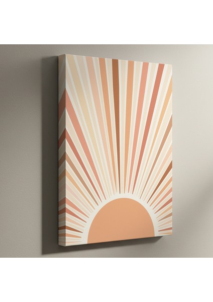 Modern Sanat Güneş Işınları Soyut Tablo