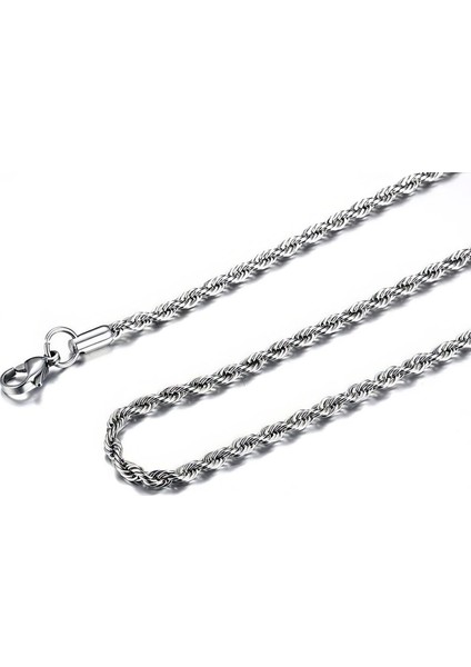 Burgu Kıvrık Model 3 mm 60 cm Erkek Bijuteri Zincir EY32 fırsatları