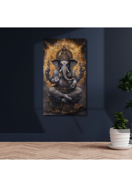 Uv Digital Baskı Budda Desenli Cam Duvar Tablosu