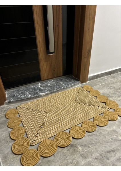 1VENEDIK Serisi Jüt, Desenli Kapı Önü, Paspası, Banyo Paspası, Balkon Paspası / Hediyelik, Ev Eşyası. fırsatları