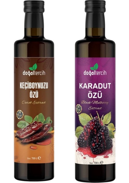 Keçiboynuzu Özü 700 gr & Karadut Özü 700 gr Set