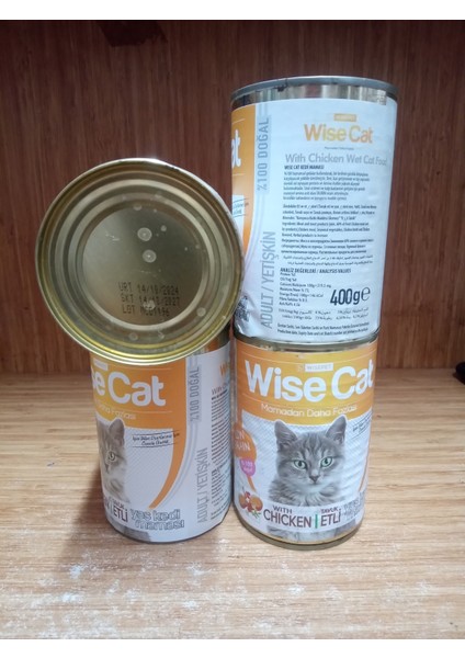 Wise Cat Kedi Konserve Yaş Mama Tavuklu 5 Adet