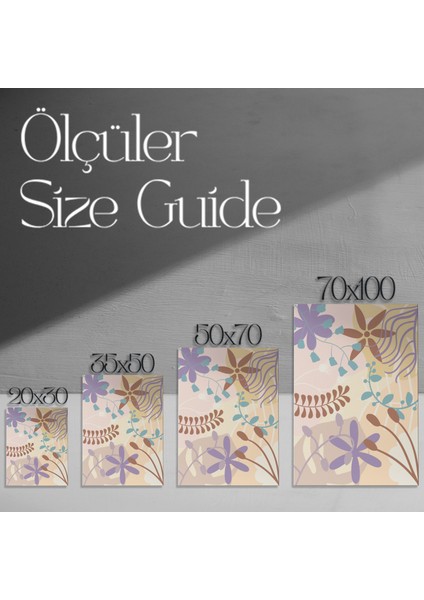 Soyut Botanik Desen Tablosu modelleri
