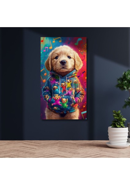 Uv Digital Baskı Köpek Desenli Cam Tablo modelleri
