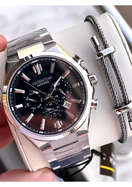 Italyan Bileklik Setli 2 Yıl Garantili Suya Dayanıklı Çelik Kordon Renk Atma Yapmaz VS.BLKT.0569