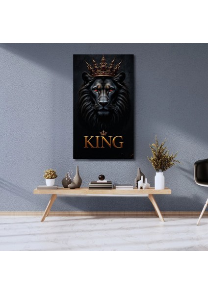 Uv Digital Cam Baskı Duvar Tablo Aslan Desenli King Yeni Nesil Duvar Cam Tablosu Modern fiyatları