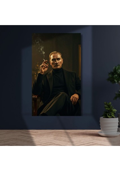 Uv Digital Baskı Cam Atatürk Duvar Tablosu Ofis Ev Uyumlu Cam Tablo fiyatları