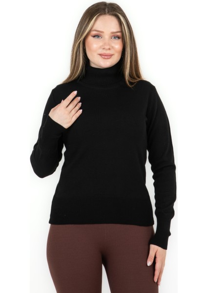 Balıkçı Yaka Basic Kazak Siyah fiyatları