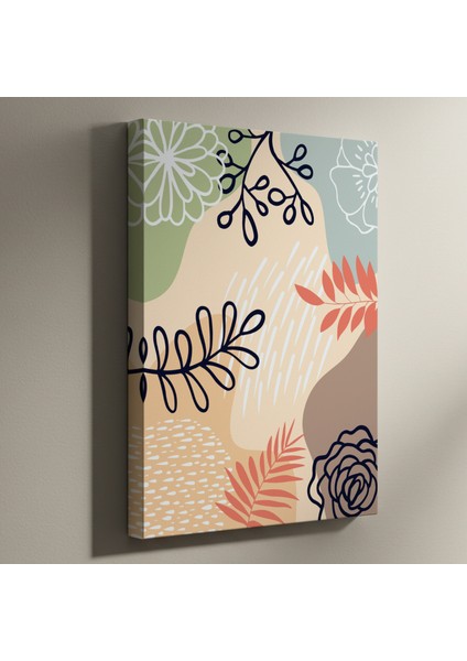 Soyut Botanik Desen Tablosu