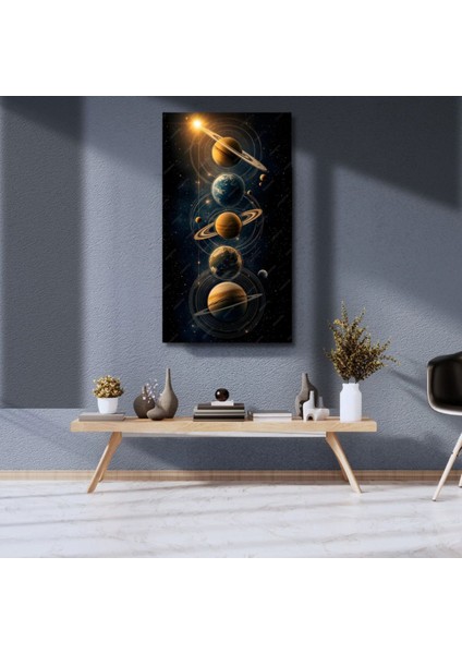 Uv Digital Baskı Cam Tablo Gezegenler Bir Arada Gezegenler Astroloji Tabirler