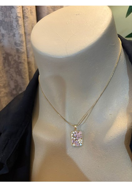 Çelik Çiçek Desenli Kolye fiyatları