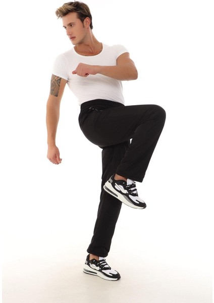 Erkek Polarlı Paraşüt Eşofman Altı