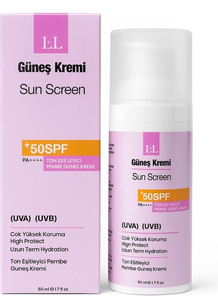 Ton Eşitleyici Güneş Kremi 50ML Tone Up Pınk 50ML (Uva) (Uvb) +50 Spf Pa++++ Yüksek Koruma fiyatları