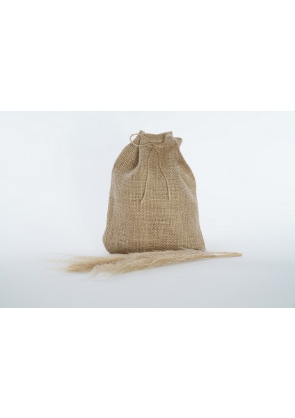 5 Adet Doğal Jüt Torba 12 x 17 cm En x Boy 250 Gr. Lık Jut Kese Doğal Ambalaj Paketleme Bayram Şekeri Torbası Hasır Torba Yılbaşı Hediye Paketi Nikah Şekeri Hediye Vegan Para Kesesi Istanbul Sandalet