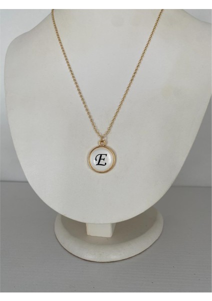 E Harfli Kolye Altın Renk fiyatları