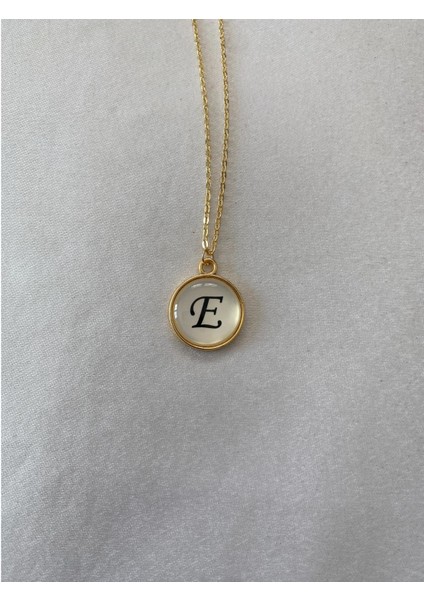 E Harfli Kolye Altın Renk indirimleri