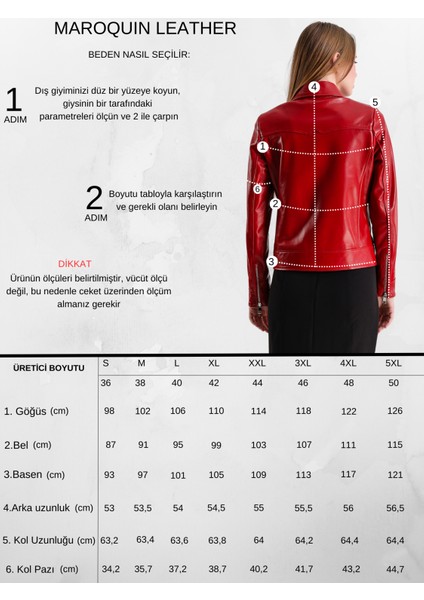 Carole Kadın Deri Ceket