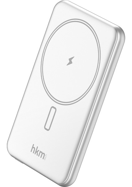 MAG LITE Wireless 5.000 Mah 20W Magsafe Uyumlu Manyetik Kablosuz Powerbank, Ultra Ince, Gümüş Renk fırsatları