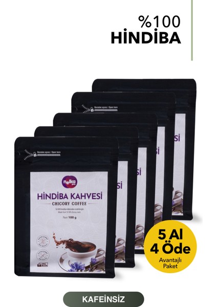 Hindiba Kahvesi Chicory - 100 G x 5 (5 Al 4 Öde)