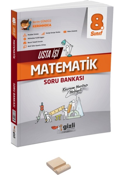 Lgs 8. Sınıf Usta Işi Matematik Soru Bankası ve Telefon Standı