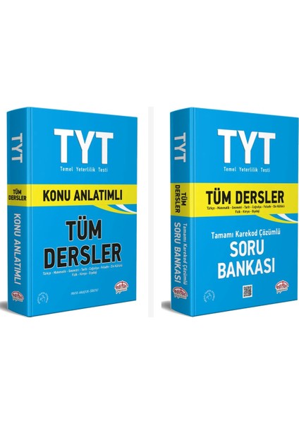 Editör Tyt Tüm Dersler Konu Anlatımlı Soru Bankası Seti 2 Kitap E