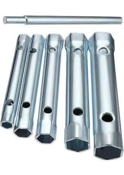 6 Parça Kovan Anahtarı Seti - Torklu Buji Sökme Takma Takımı - 8-9/10-11/12-13/14-15/16-17 mm - Cırcır Uyumlu Kovan Lokma Anahtar Takımı - El Aletleri Için Dayanıklı Metal
