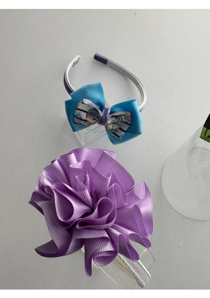 Kız Çocuk 3’lü Taç Seti – Fiyonklu ve Çiçek Desenli Renkli Modeller fırsatları