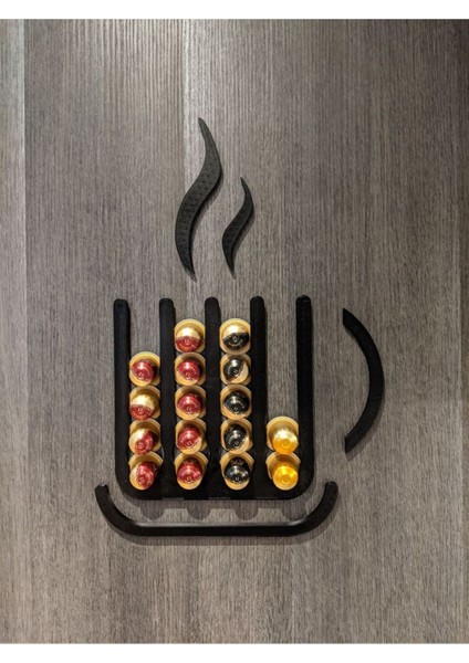 Kapsül Kahve Düzenleyici, Organizer, Bardağı Muhafaza, Pratik ve Şık Tasarım