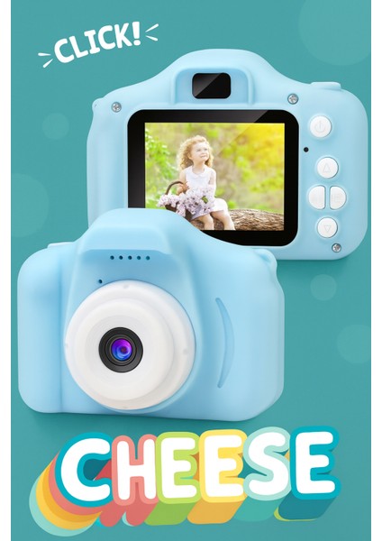 Renkli Çocuk Kamerası | Taşınabilir Mini Dijital Fotoğraf Makinesi | Hediyelik Çocuk Kamerası fiyatları