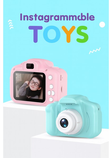 Renkli Çocuk Kamerası | Taşınabilir Mini Dijital Fotoğraf Makinesi | Hediyelik Çocuk Kamerası fırsatları