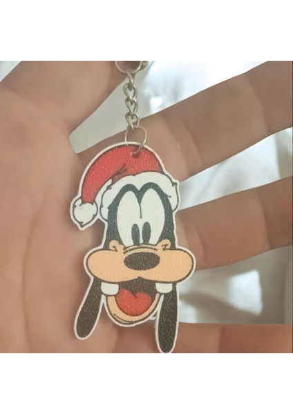 Goofy Yeniyıl Sevimli Figür Karakter Anahtarlık