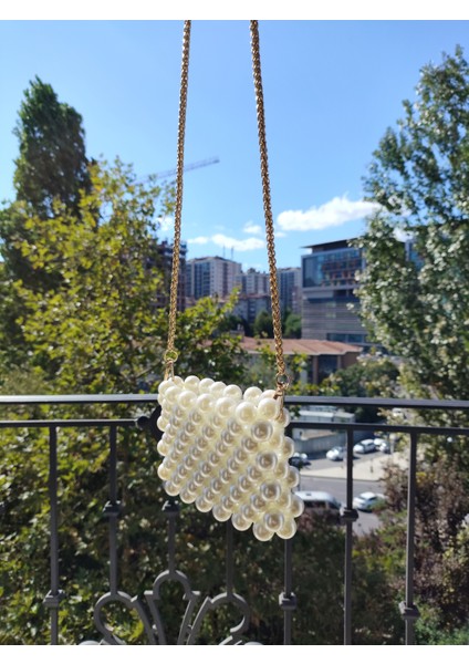 El Örmesi - Özel Tasarım İnci Mini Çanta- Günlük ,Özel Gün (Nikah,Düğün) modelleri