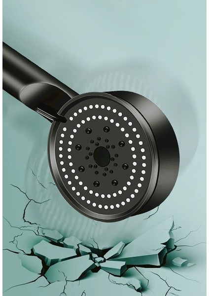 Turbo Fan 5 Fonksiyonlu Su Tasarruflu Duş Başlığı Turbo El Duşu Siyah Yüksek Basınçlı Ayarlanabilir Duş Başlığı indirimleri