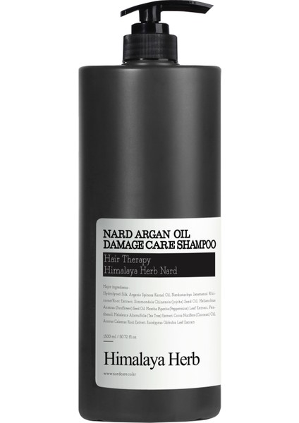 Argan Oil Damage Care Shampoo - Nard Argan Yağı Içeren Hasar Görmüş Saçlara Özel Şampuan 1.5l