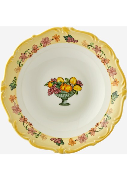 Il Sogno Sarı Stoneware Çukur Tabak 21,5 cm