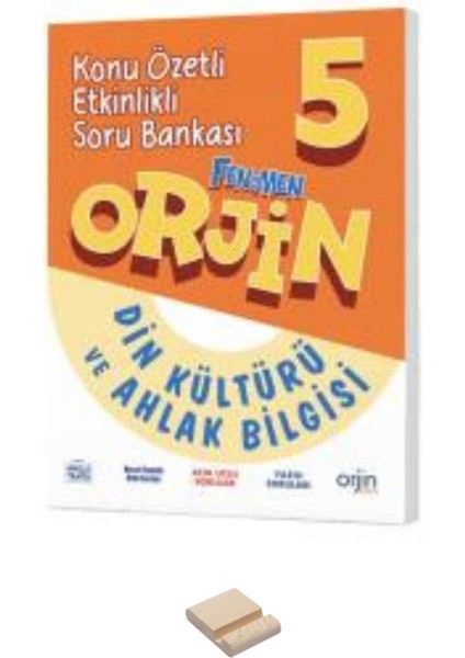 5. Sınıf Orjin Din Kültürü Konu Özetli Soru Bankası + Telefon Standı